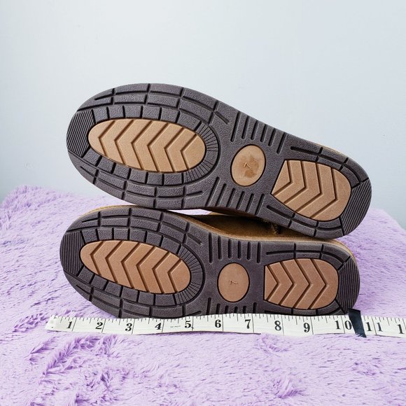 CALF LEATHER+SHEEPSKIN SHEARLING WOOL FUR Brown Native Snow Boot W7us - new - Picture 5 of 8